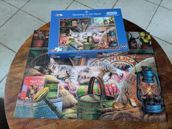 Magnifique puzzle XL Repos du chat Gibsons 500 pièces