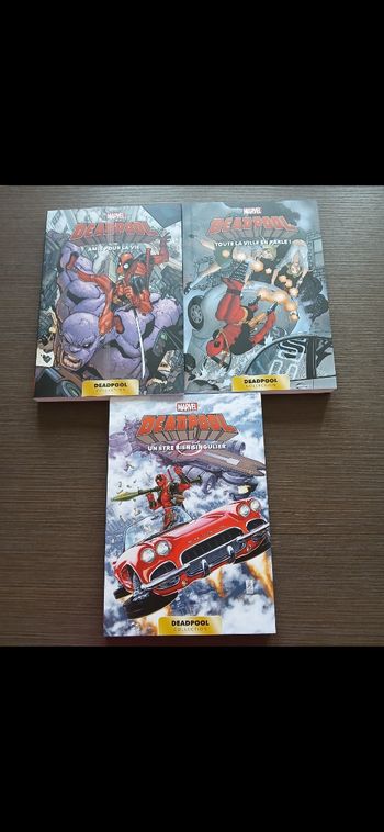 Lot de 3 livres deadpool collection marvel 3,5,7