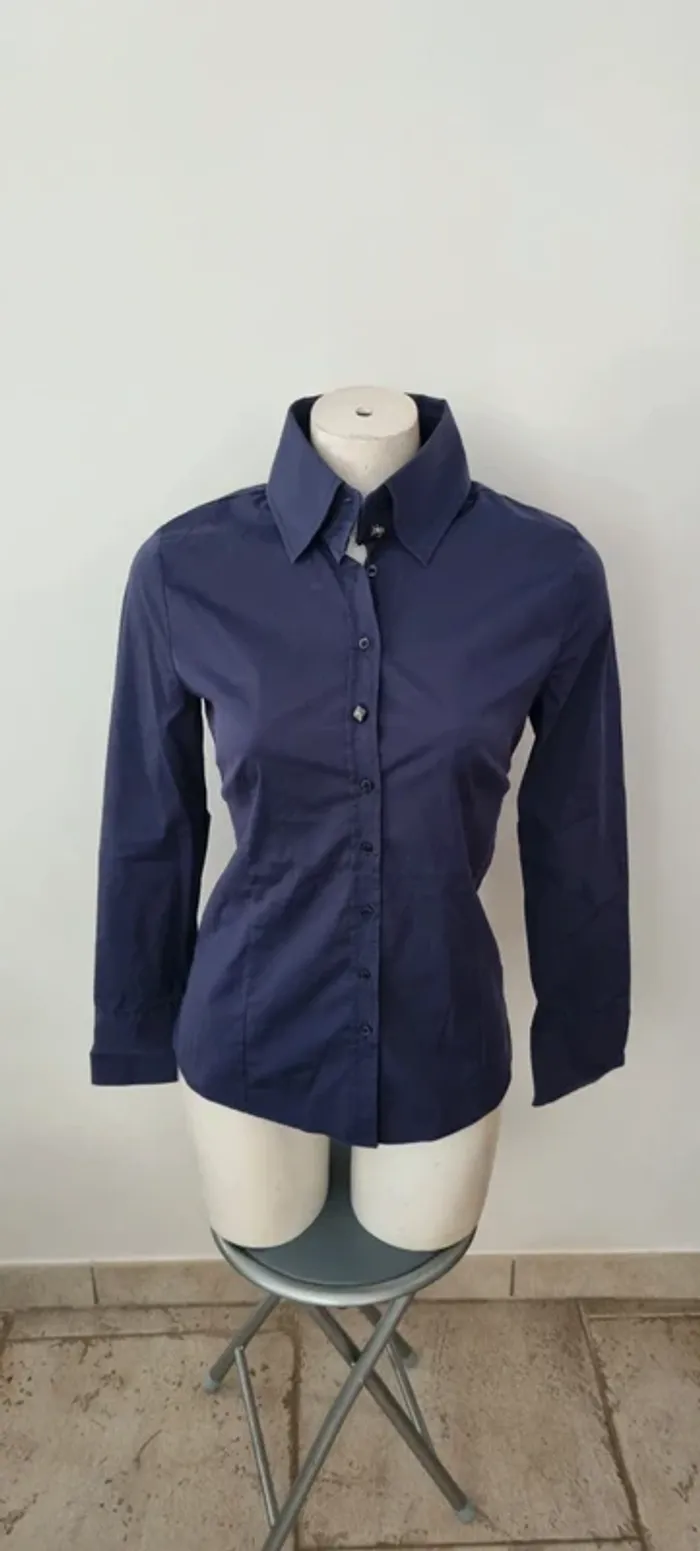 Chemise pinko bleu marine 38 - photo numéro 5