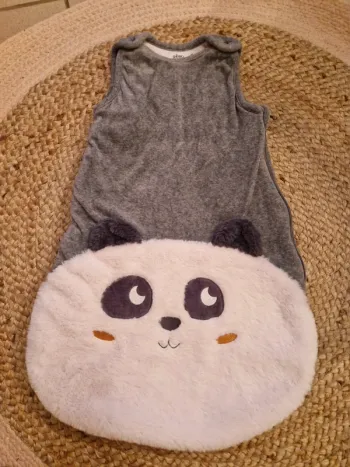 Gigoteuse panda grise et blanche gémo 0/6mois