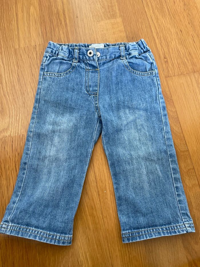 Lot de 2 jeans neufs fille taille élastique taille 12 mois - photo numéro 2