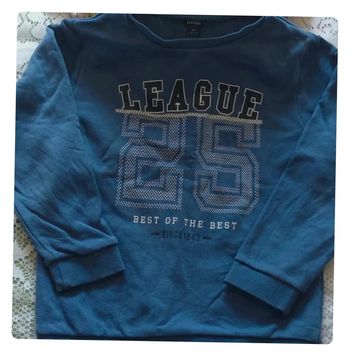 Sweat bleu League - Look sportwear, Kiabi en très bon état, taille 6 ans