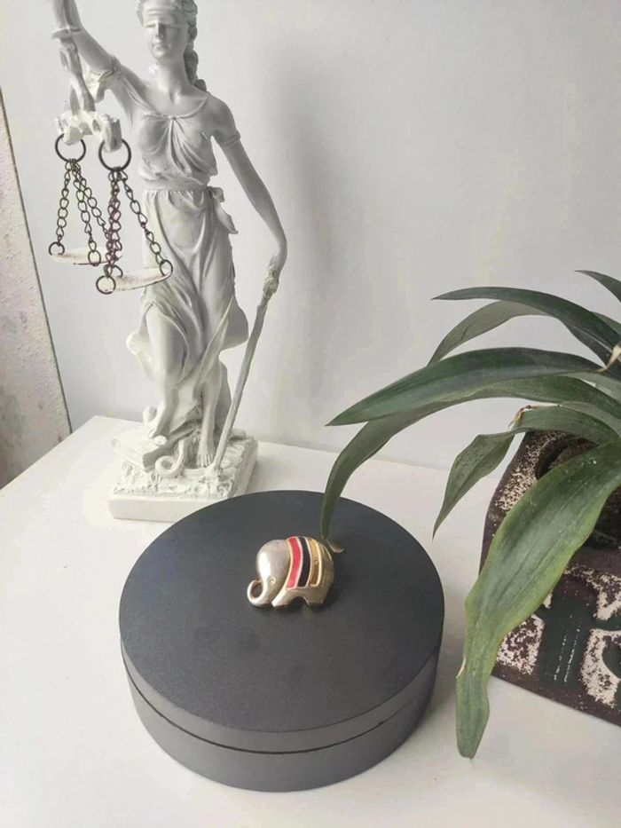 Broche vintage éléphant des années 70 - photo numéro 2