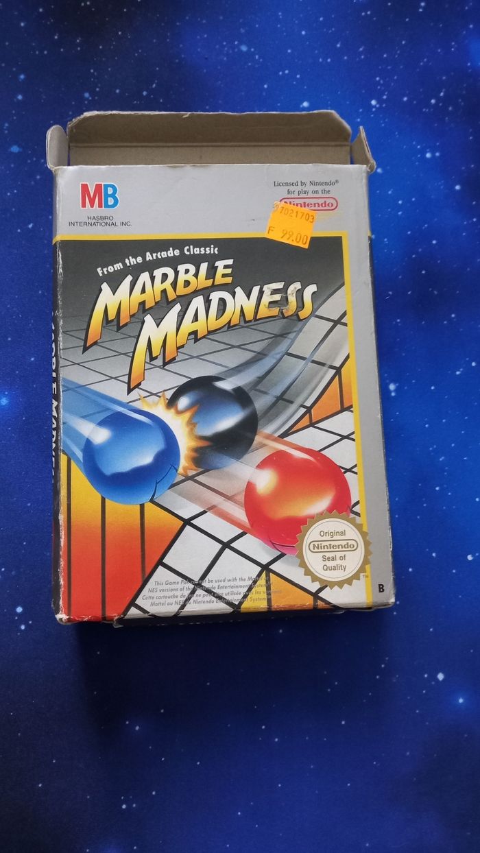 Jeu NES Marble Madness Nintendo Beebs