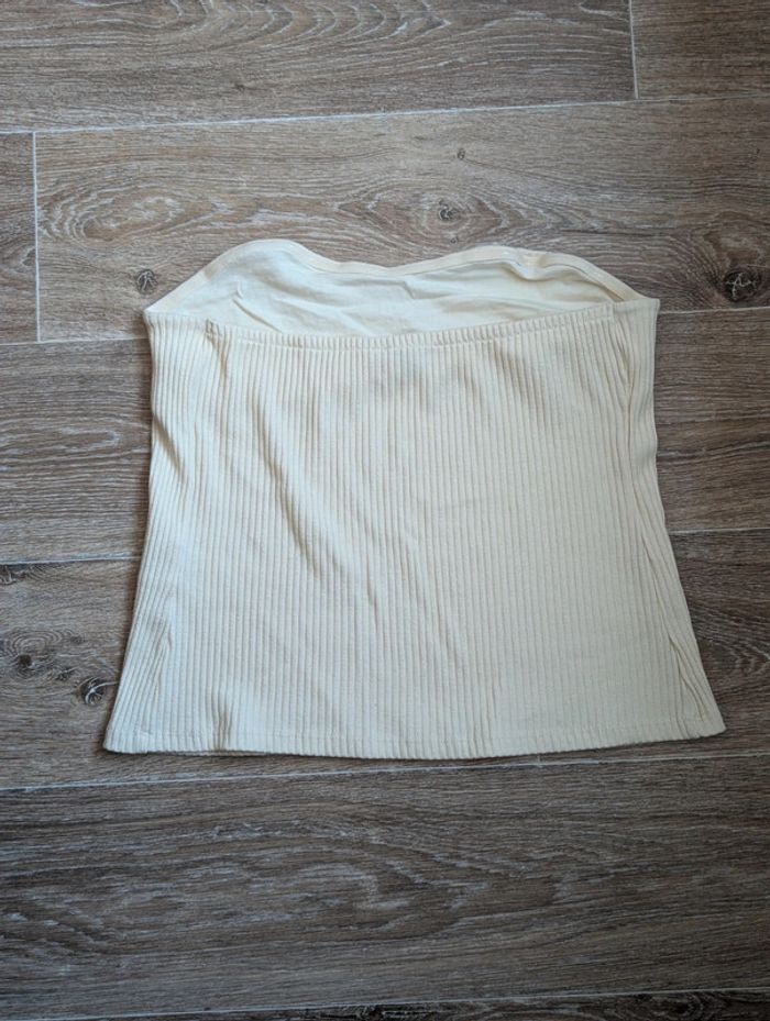 Top bustier beige taille XL - photo numéro 2