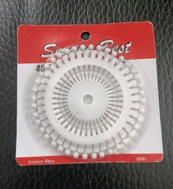 Lot de 40 épingles tête ronde