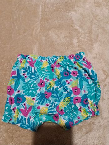 Short fleurs 6 mois