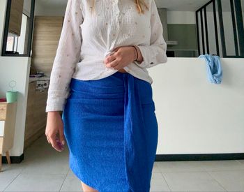 Jupe bleu électrique
