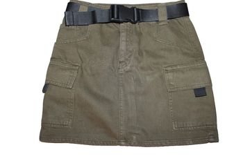 mini jupe coupe cargo en jeans épais idéal hiver marque top shop