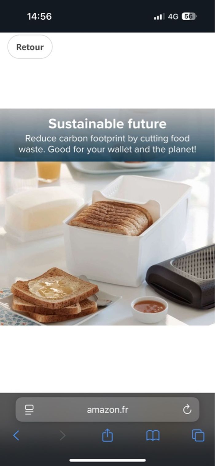 Boîte à pain Tupperware neuve - photo numéro 3