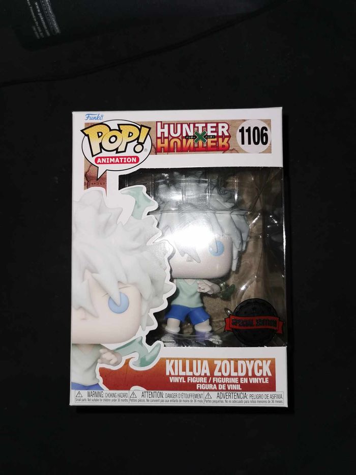 Lot 2 Figurines Funko Pop / Killua Zoldyck N°1106 / Hunter X Hunter / (1Glow Chase + 1Spécial éditio - photo numéro 8