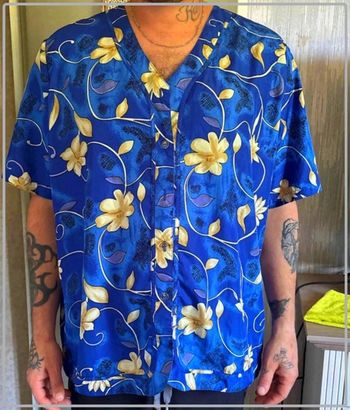 Chemise fleurie homme taille 44
