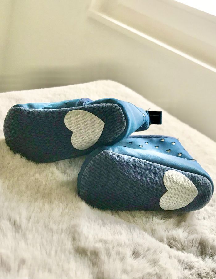 Bottines bleu marine 16 (tape à l’œil) - photo numéro 3