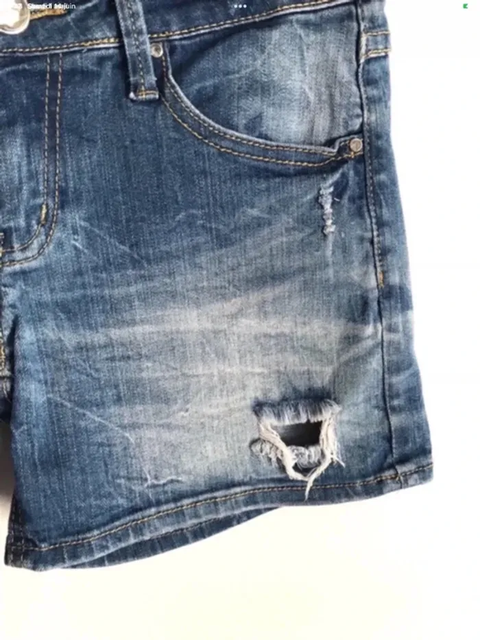 Short en jean troué Miss Anna taille 34/36 - photo numéro 6