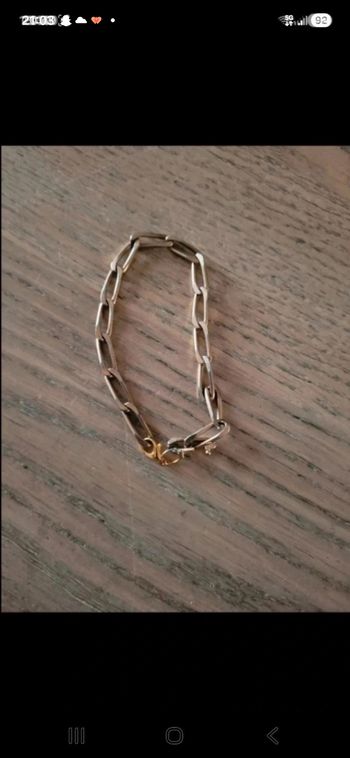 Bracelet homme en plaqué or 