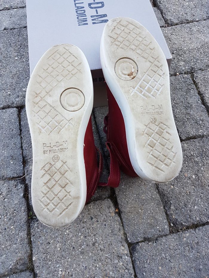 Baskets montantes rouges Palladium T38 - photo numéro 13