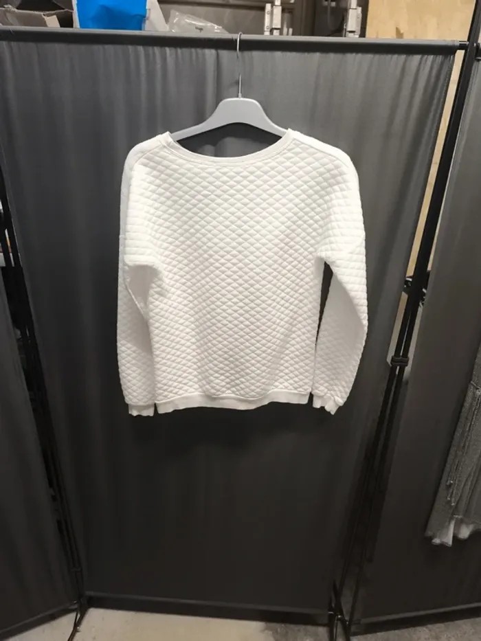 121377 pull blanc femme XS Mim - photo numéro 2