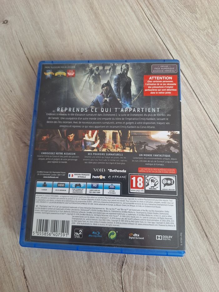 Jeux ps4 dishonodored 2 - photo numéro 2