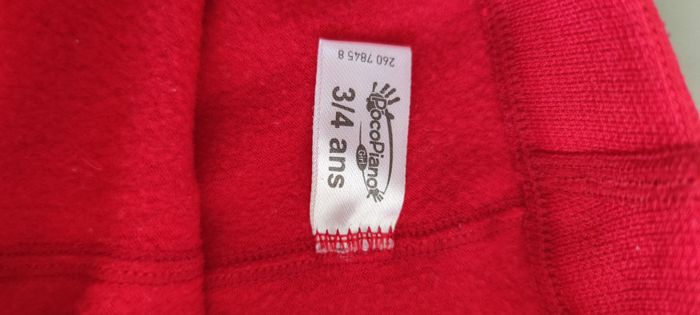 Collant rouge 3-4 ans Pocopiano ❤️ - photo numéro 4