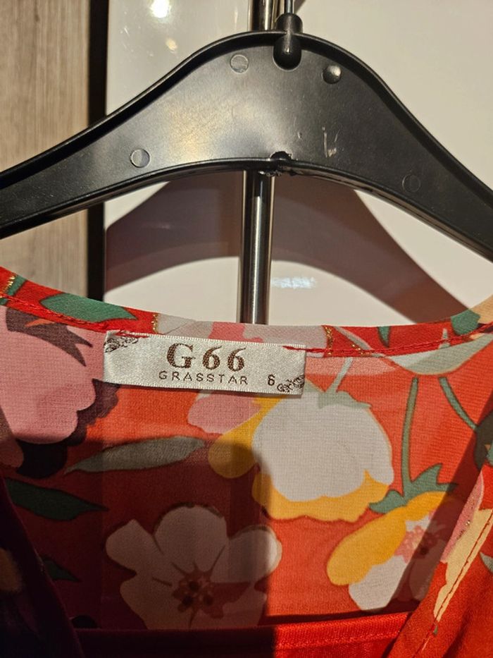 Petite robe ton rouge G66 taille 6 ans - photo numéro 2