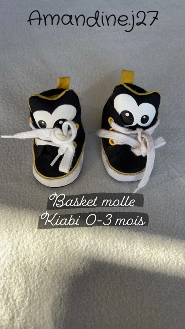 Chaussure molle 0 a 3 mois