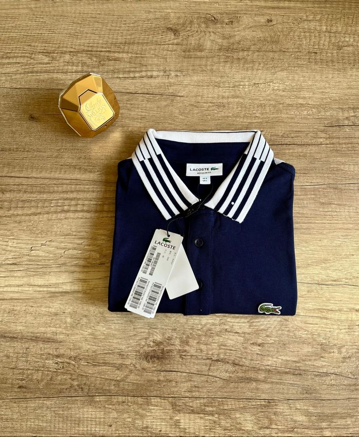 Polo Lacoste bleu marine manches courtes – Taille L – Neuf avec étiquettes - photo numéro 3