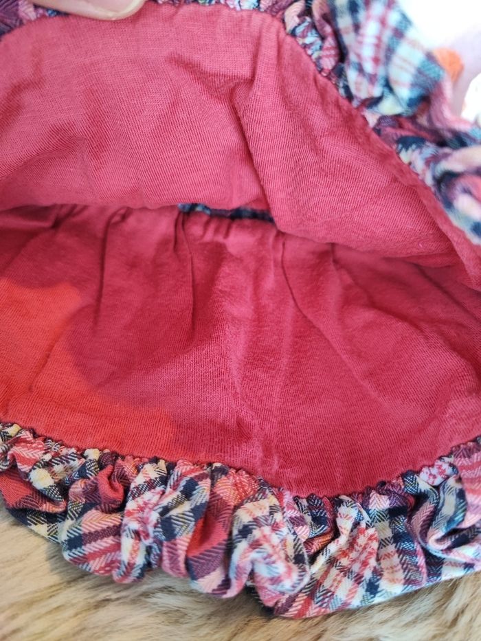 Jupe a carreaux rouge tape à l'oeil 3 mois - photo numéro 4