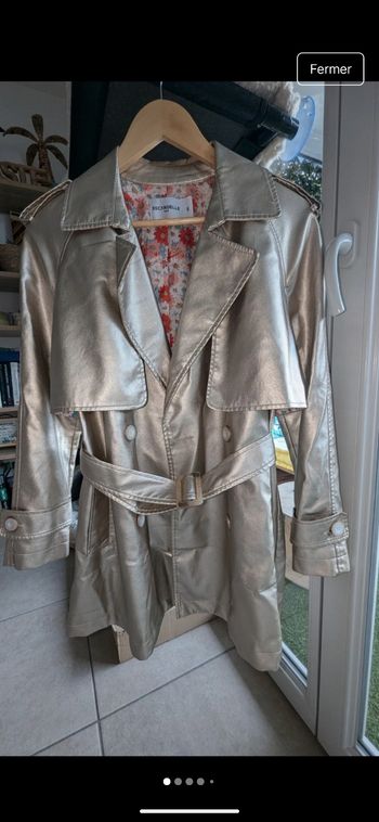 Veste Trench esdoré