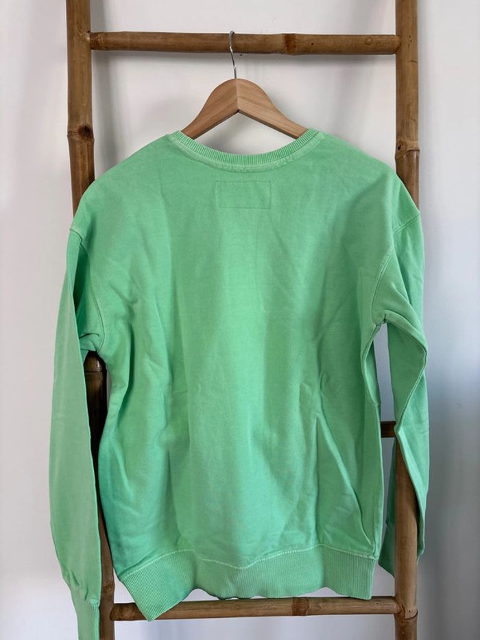 pull vert menthe superdry taille S - photo numéro 7