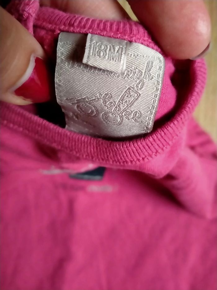 T-shirt rose. Aisebreizh. bébé 18 mois - photo numéro 4