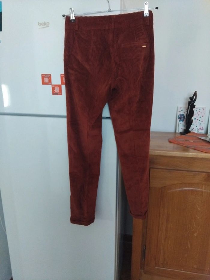 Pantalon One step velours neuf  t36 100% coton - photo numéro 5