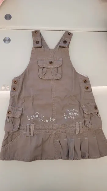 Robe kaki 100% coton