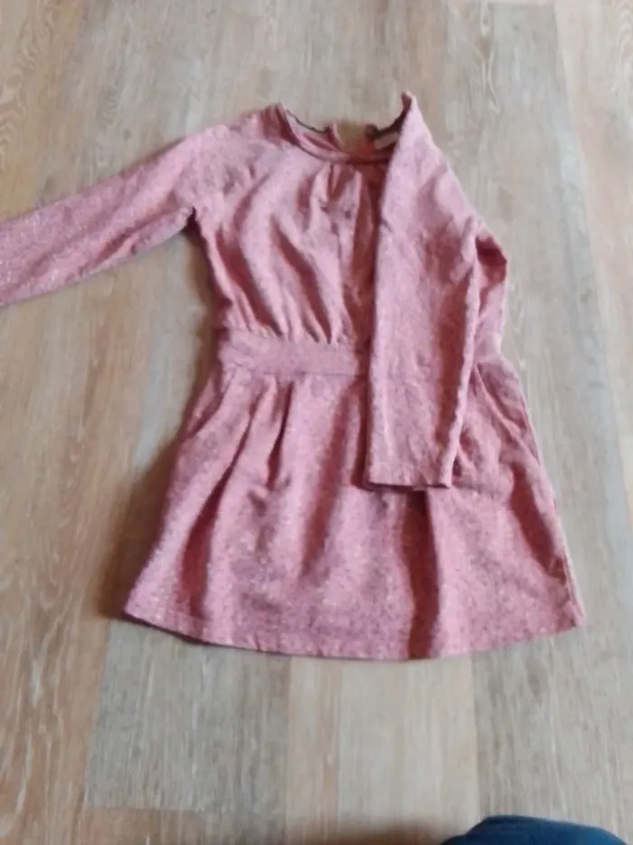 Robe fille tao tape a l oeil 8 ans rose plutôt automne hiver - photo numéro 8