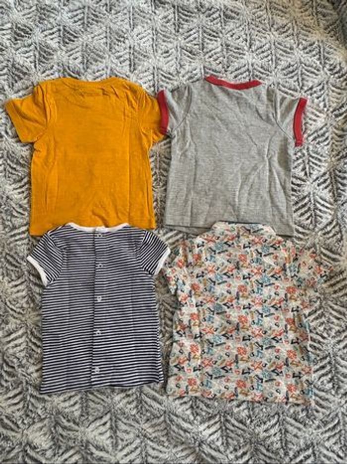 Lot de 4 t-shirts manches courtes 9 mois - photo numéro 3