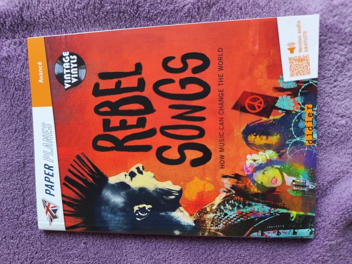 Lot 2 livres série paper planes anglais niveau avancé vintage vinyls rebel songs the river killers - photo numéro 4