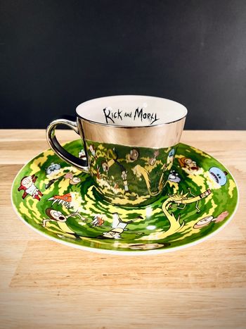 Rick & Morty – Mug & Assiette Collector Mirror Edition – Neuf