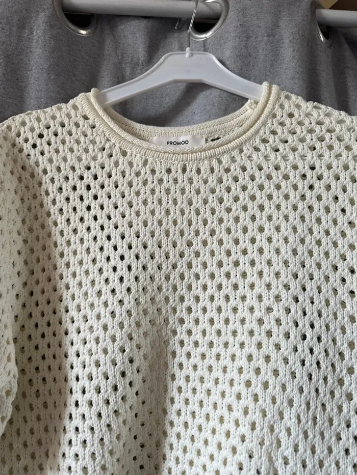 Tee shirt coton imitation maille Promod - photo numéro 2
