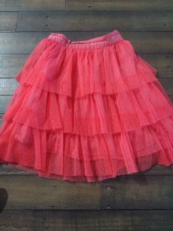 Jupe a volants et résille fille 8 ans