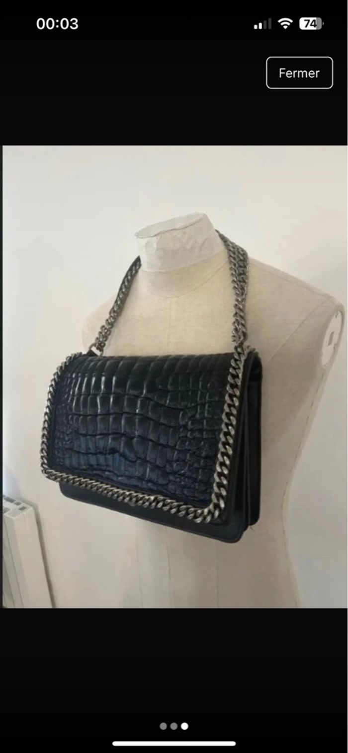 Sac Zara effet Croco - très bon état - photo numéro 3