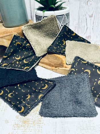 Lingettes lavable et réutilisable lot de 8