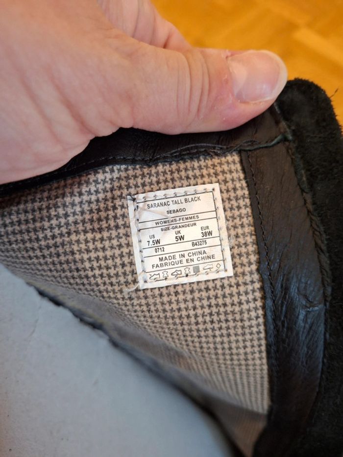 Bottes cuir noir sebago taille 38 - photo numéro 10