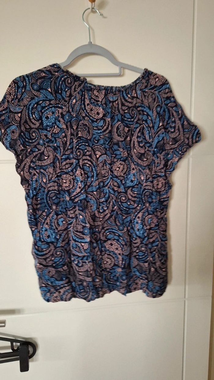 Blouse bleu marine à motifs - C&A - photo numéro 6