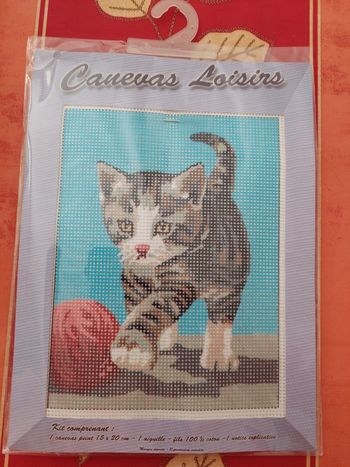 Canevas chat 15 x 20