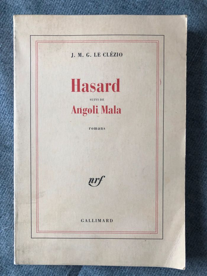 J M G le clézio Hasard Angoli Mala