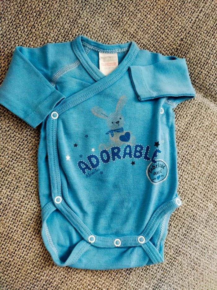 Lot de 3 bodies manches longues - taille naissance - photo numéro 4