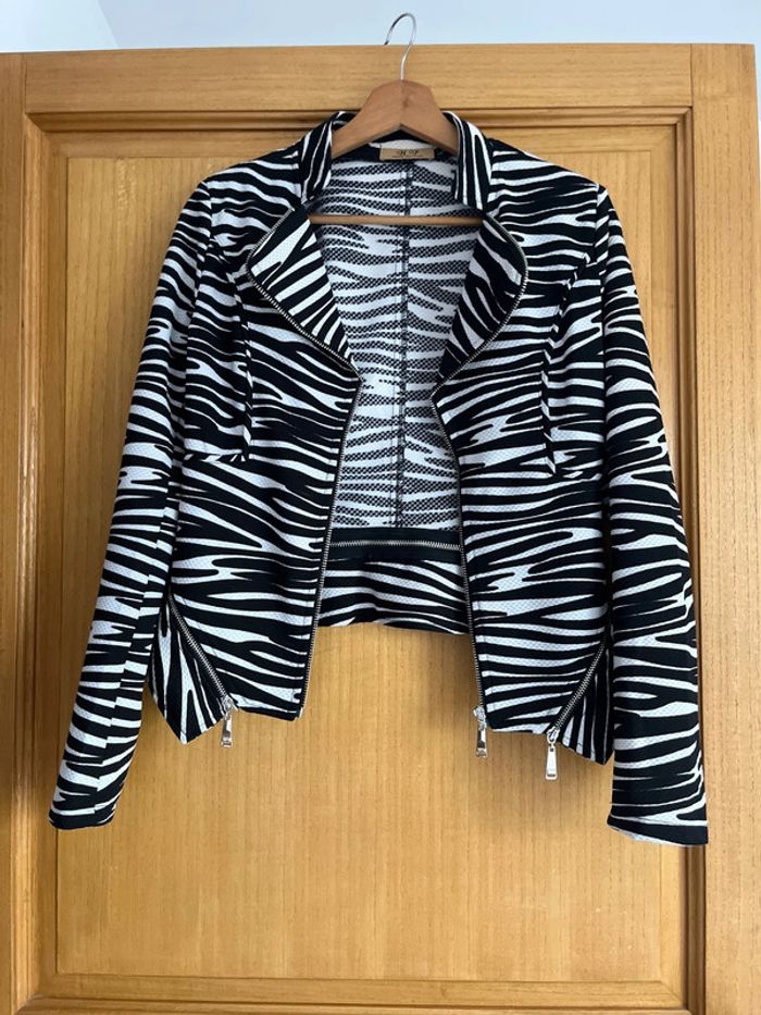 Veste zébrée femme