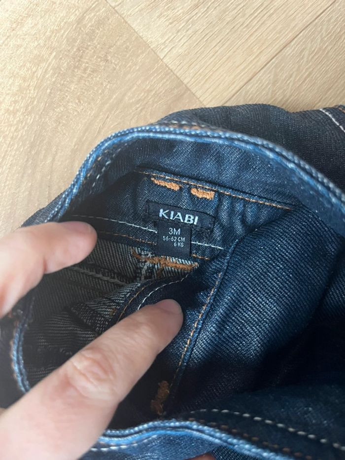 Salopette jupe en jean Kiabi 3 mois - photo numéro 4
