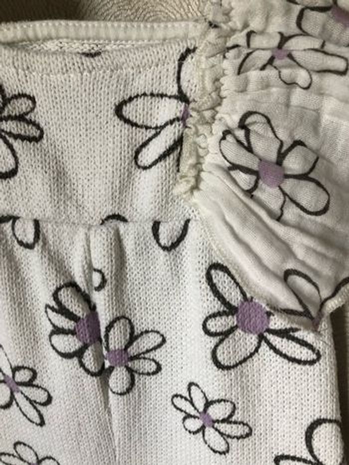 Salopette bi matières tricot et gaz 18 mois Zara