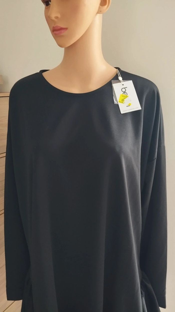 Tunique robe noire taille 46 femme - photo numéro 3