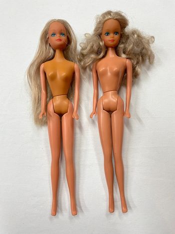 Lot de 2 poupées Simba cheveux gris